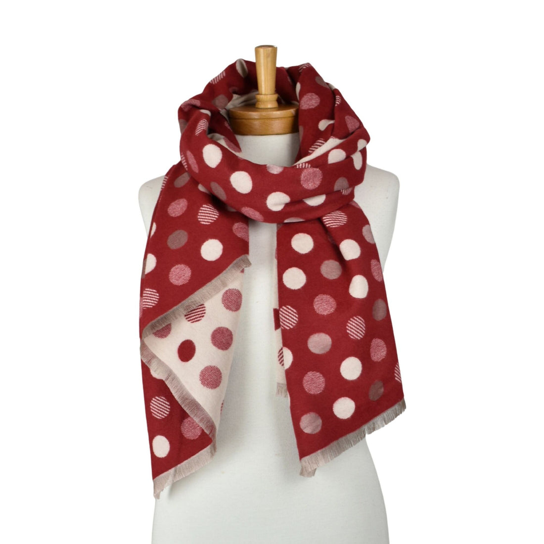 Reversible Multi Polka Dots Scarf