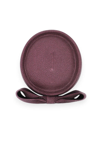 Tara Racewear Pillbox Hat in Dark Cherry Red
