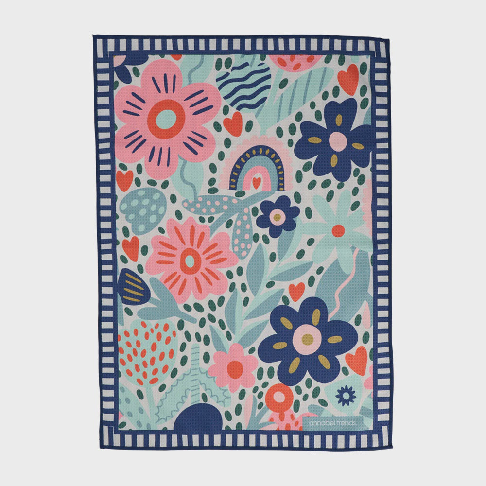 Microfibre Tea Towel - Garden Love