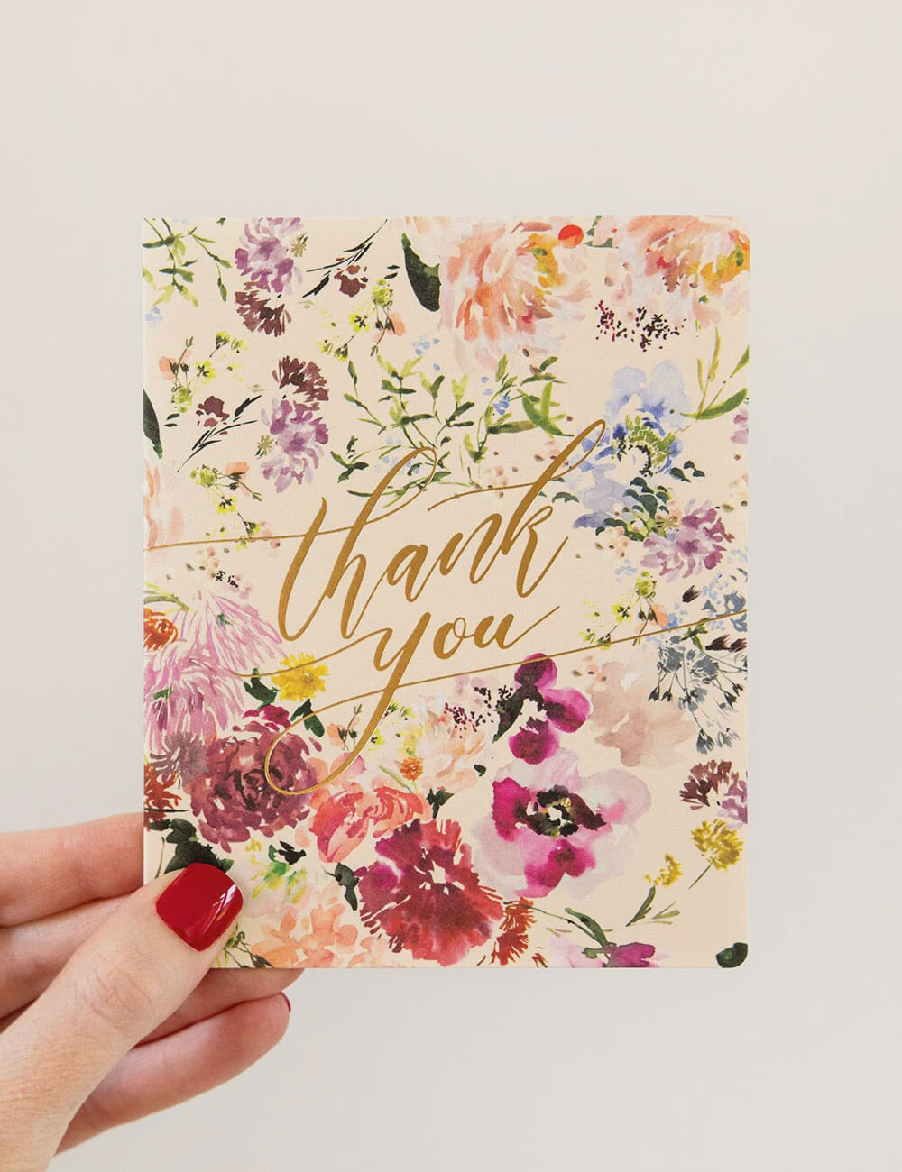 Thank You Blush Ranunculus Greeting Card