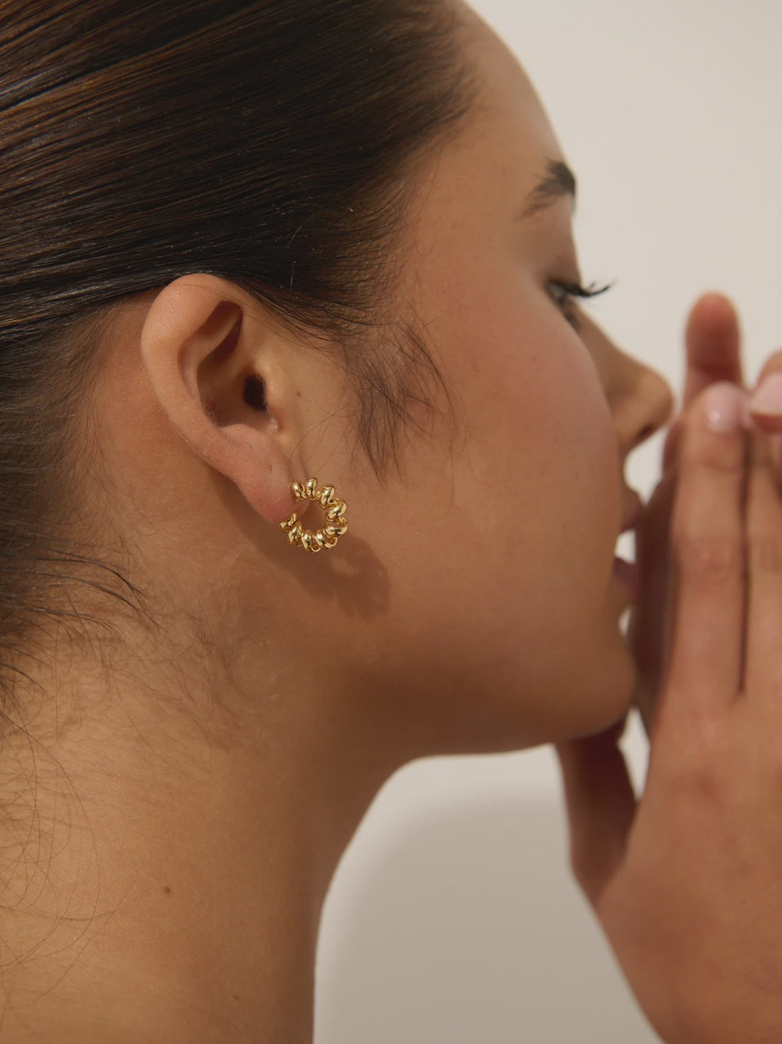 Twirl 18K Gold Plated Earrings