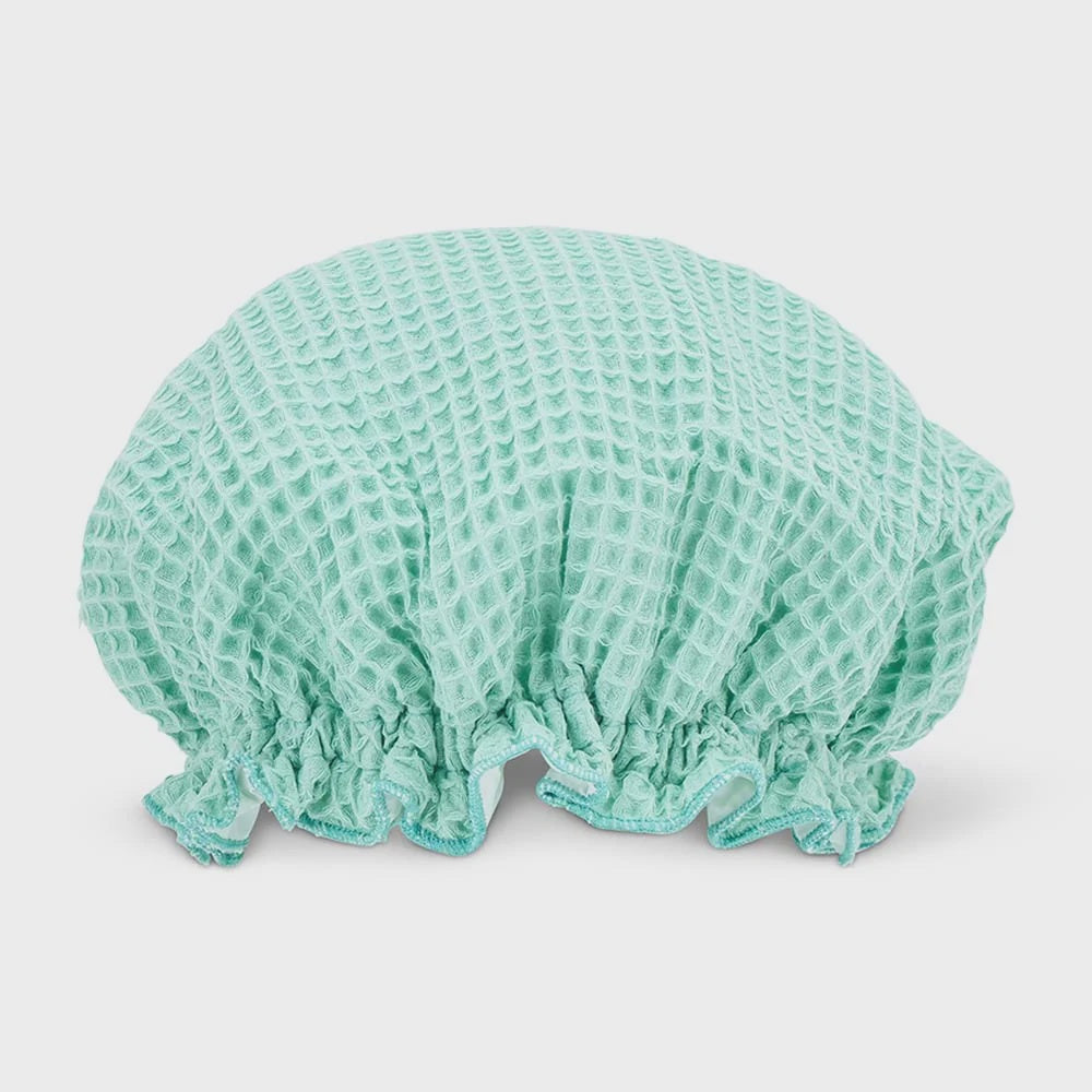 Waffle Shower Cap - Mint