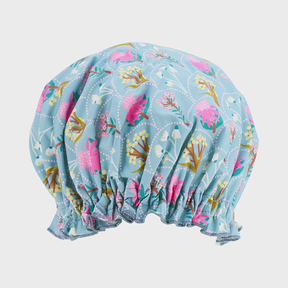 Cotton Shower Cap - Wildflower