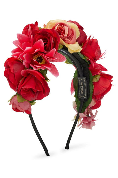 Adelina Flower Crown in Red
