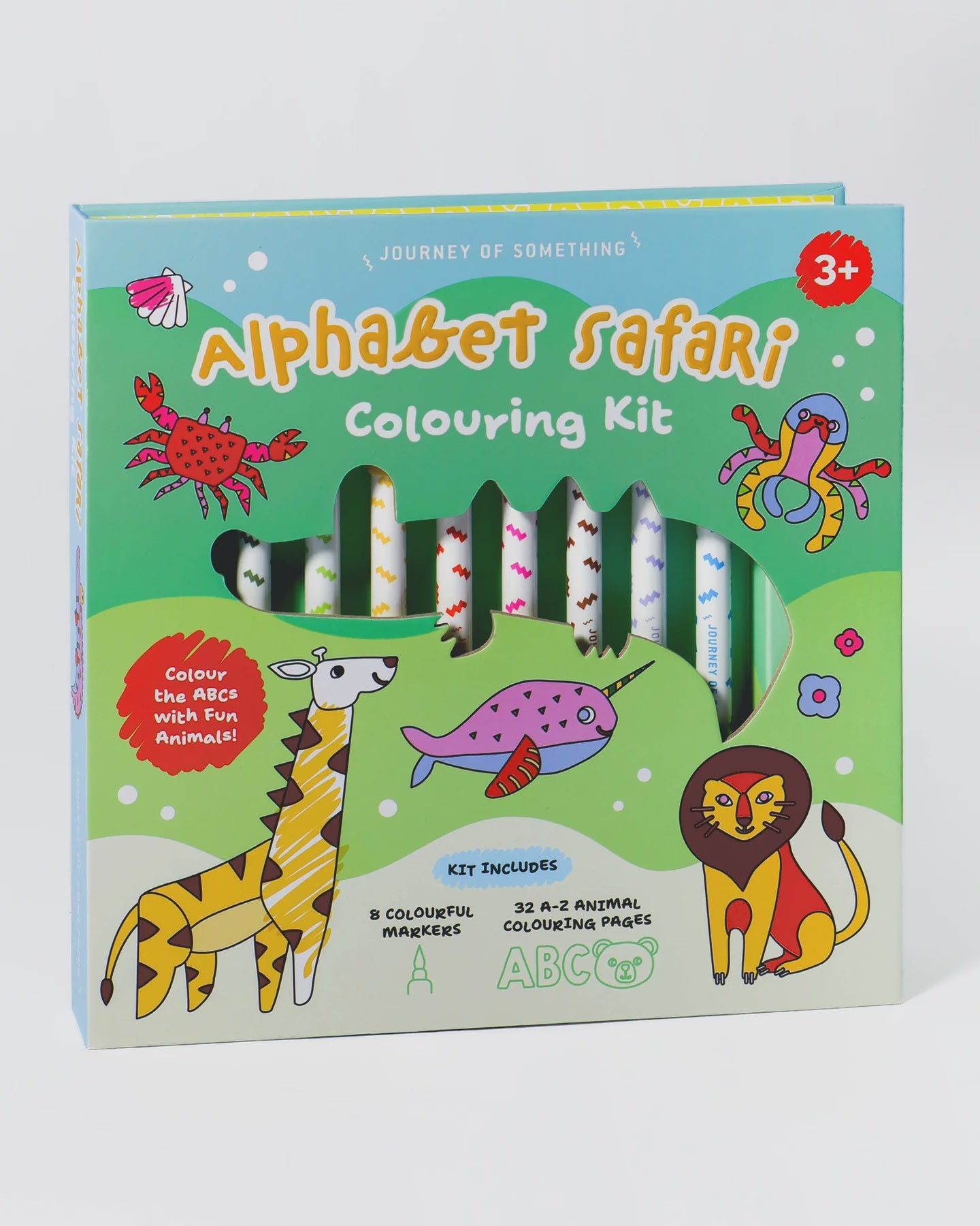 Alphabet Safari Colouring Kit