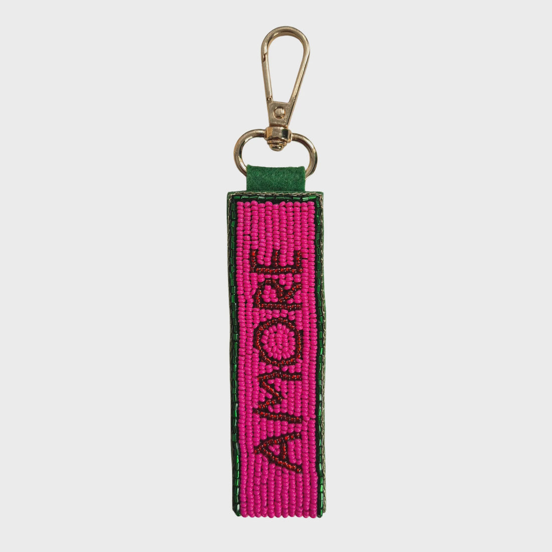 Amore Beaded Keychain
