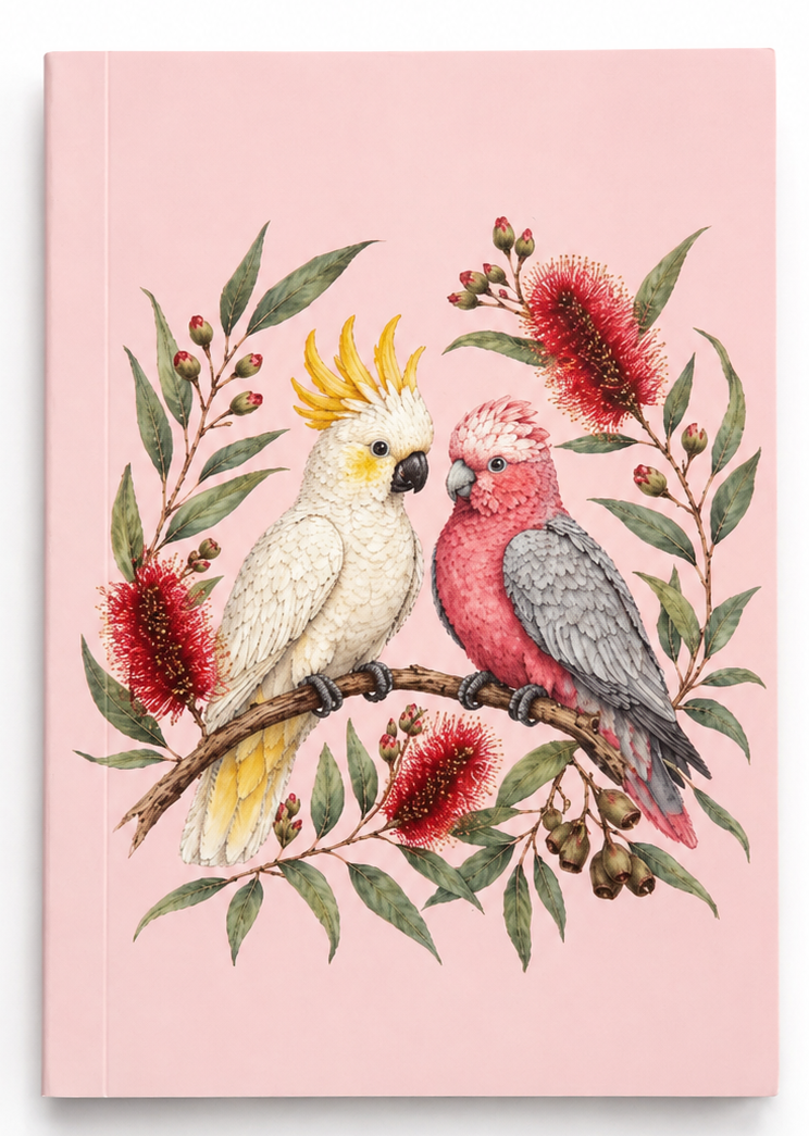 Australian Birds A6 Notebook 80 Pages