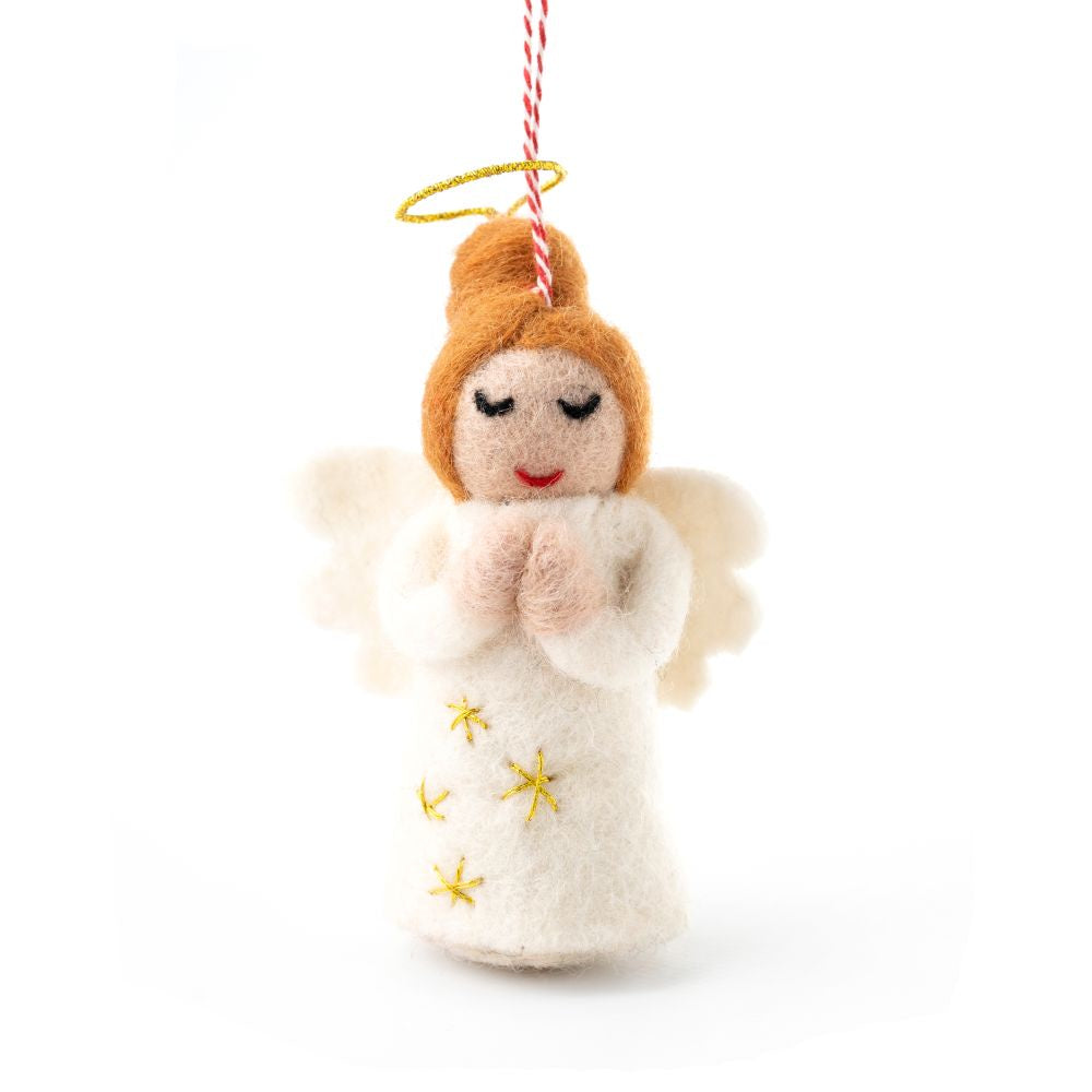 Angel Ava Felt Hanging Christmas Decoration
