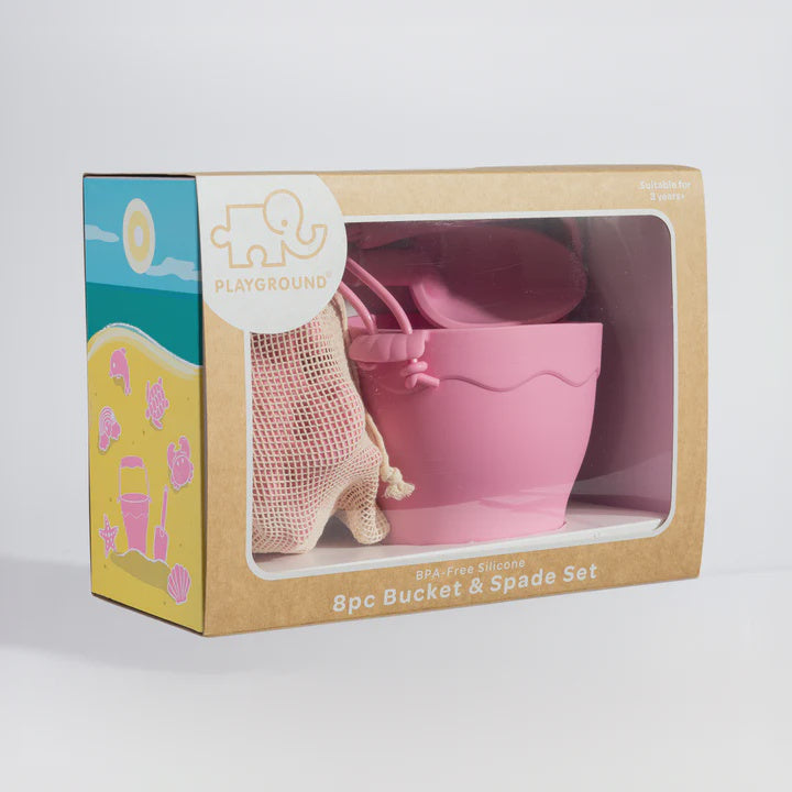 Silicone Bucket &amp; Spade 8 Piece Set