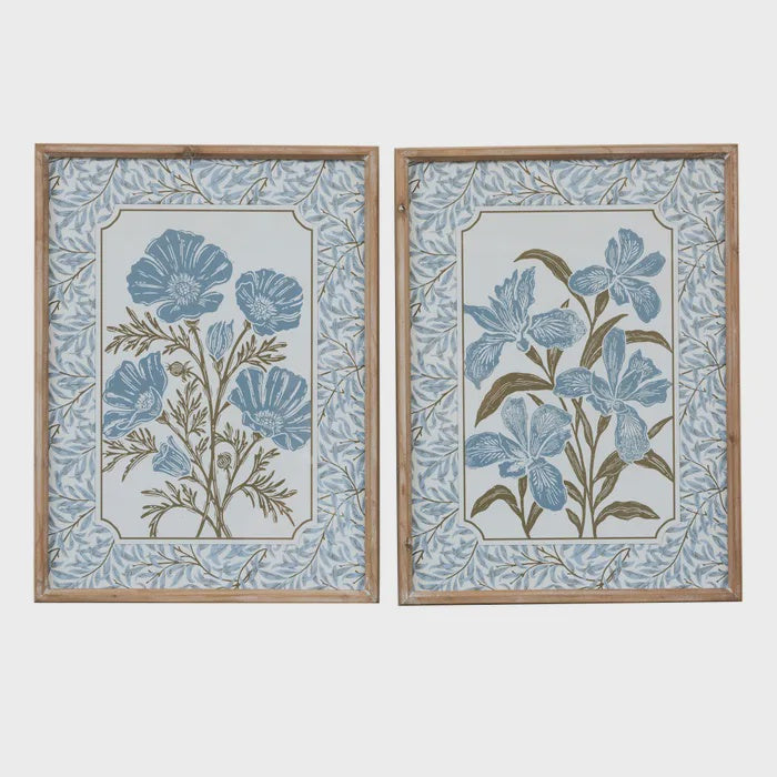 Beautiq Floral Frame Glass Prints