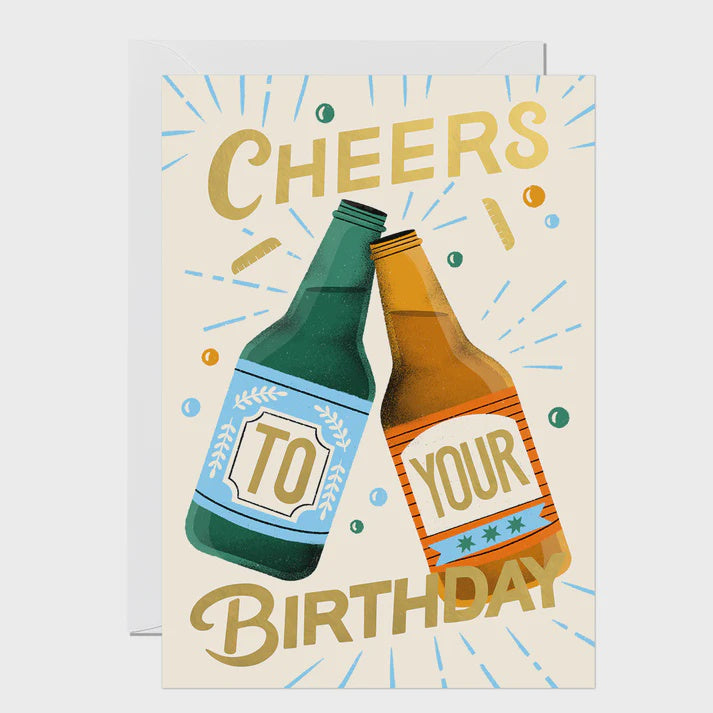 Cheers Beer Birthday Greeting Card