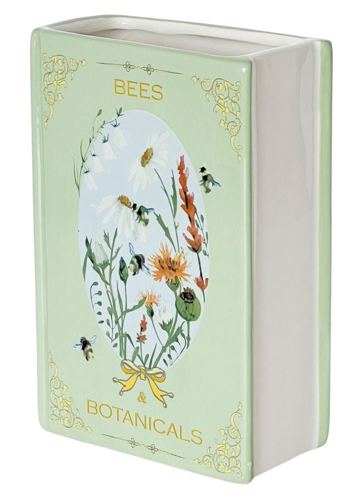 Bees &amp; Botanicals Book Vase