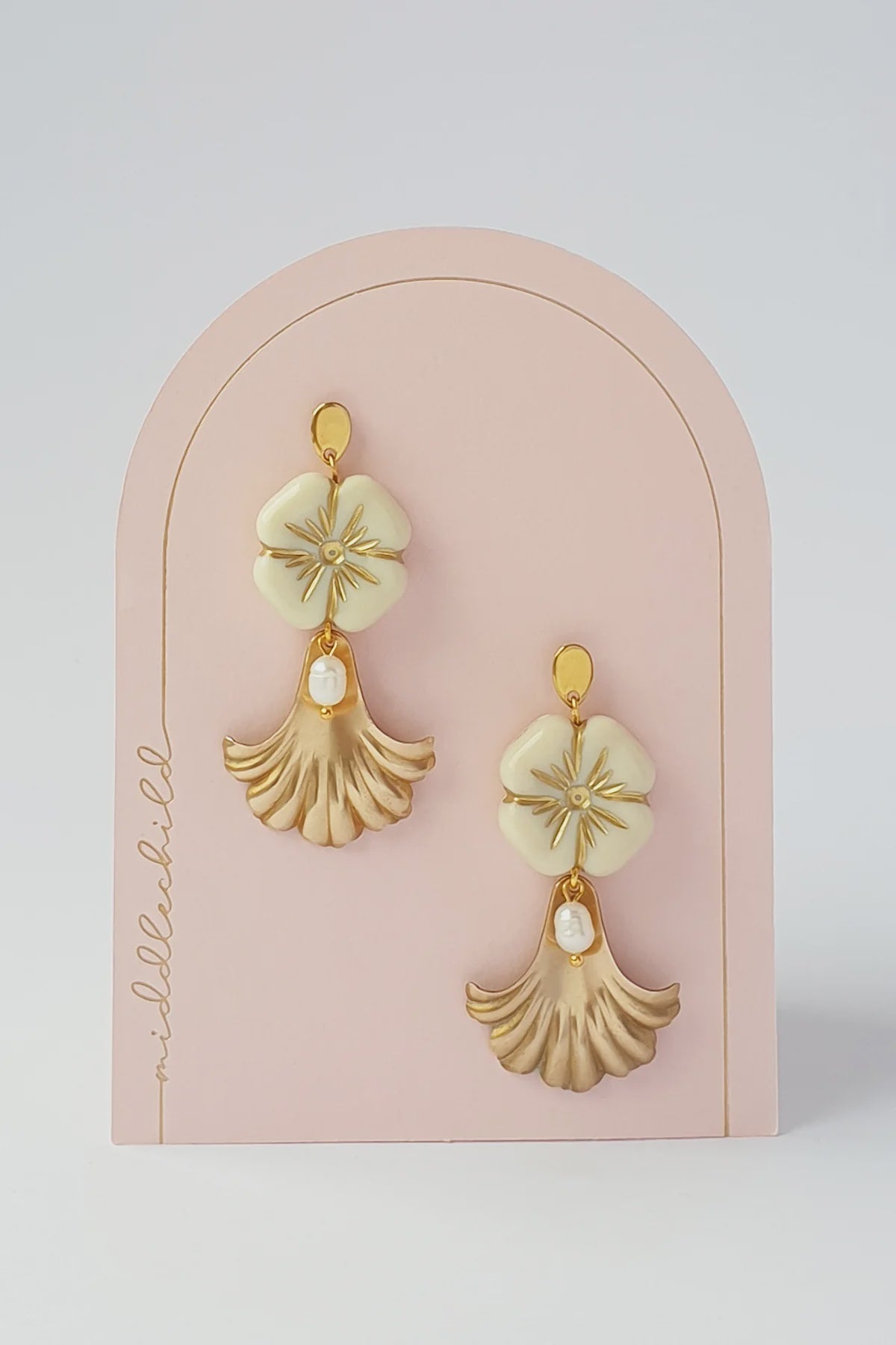 Belvedere Earrings - Ivory