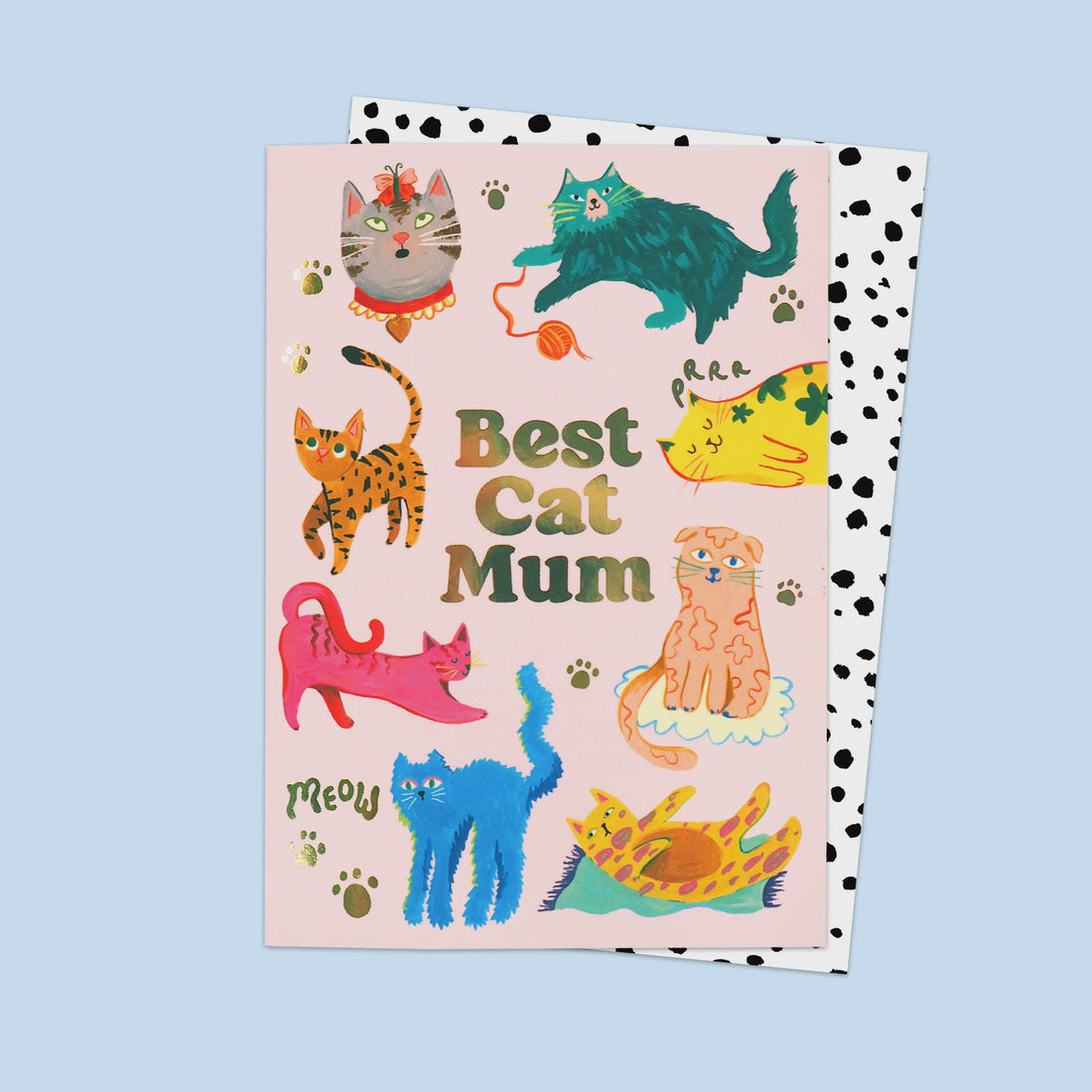 Best Cat Mum Greeting Card