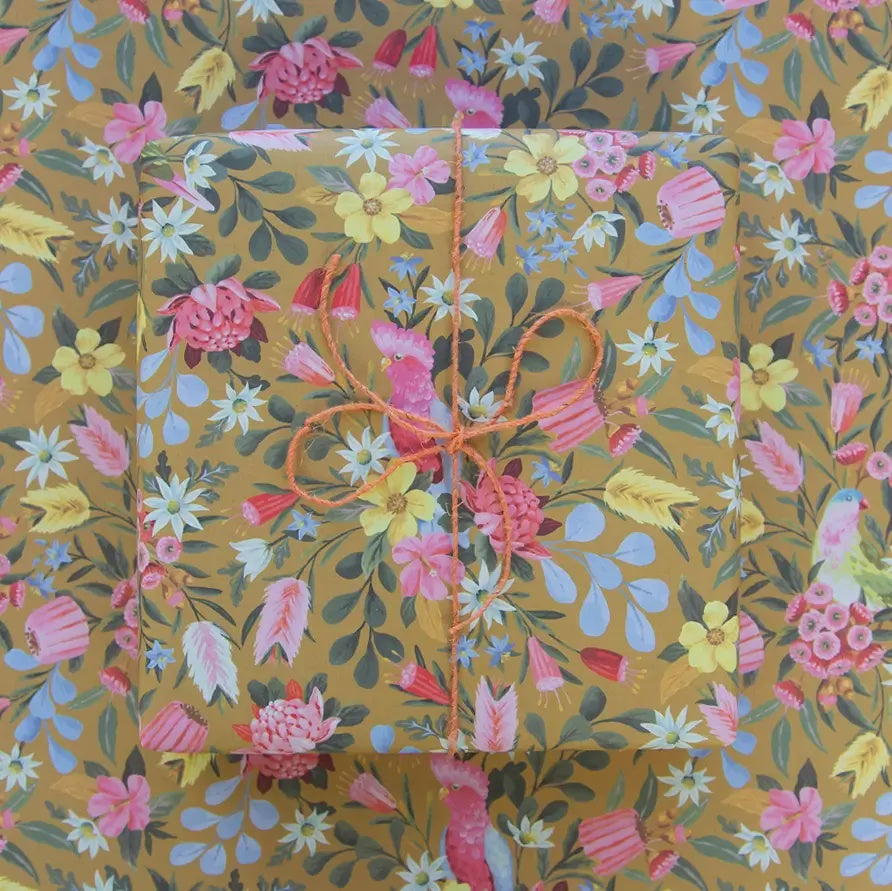 Birdsong Flat Wrapping Paper