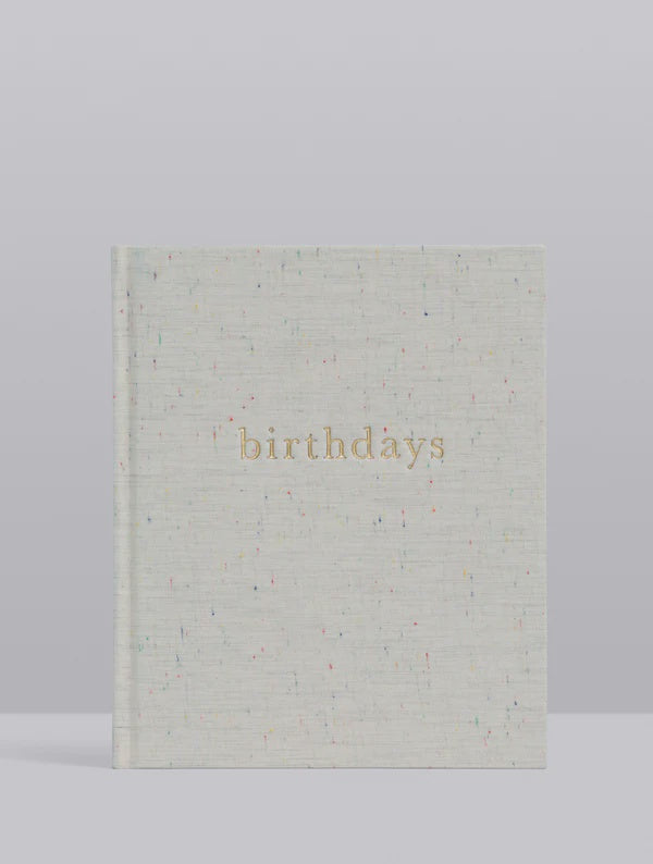 Birthday Memories Journal - Oatmeal Confetti