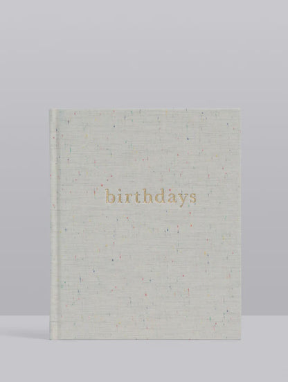 Birthday Memories Journal - Oatmeal Confetti