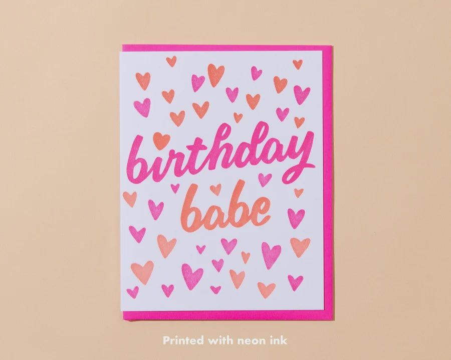 Birthday Babe Greeting Card