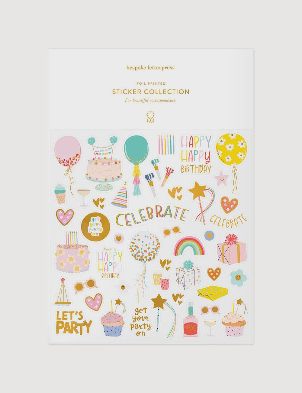 Birthday Party Sticker Sheet