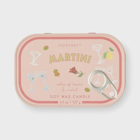 Bistro Candle Tin - Martini
