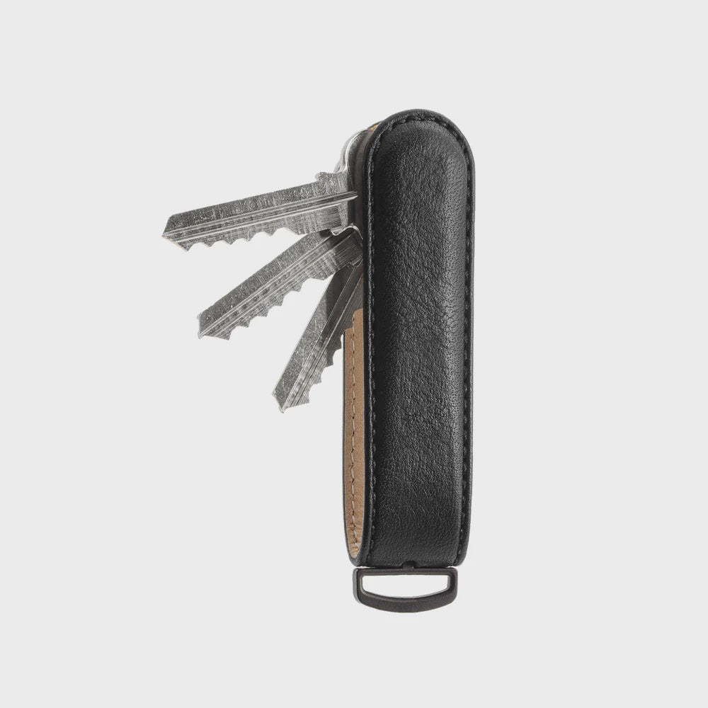 Jibbon Italian Leather Key Organiser - Black