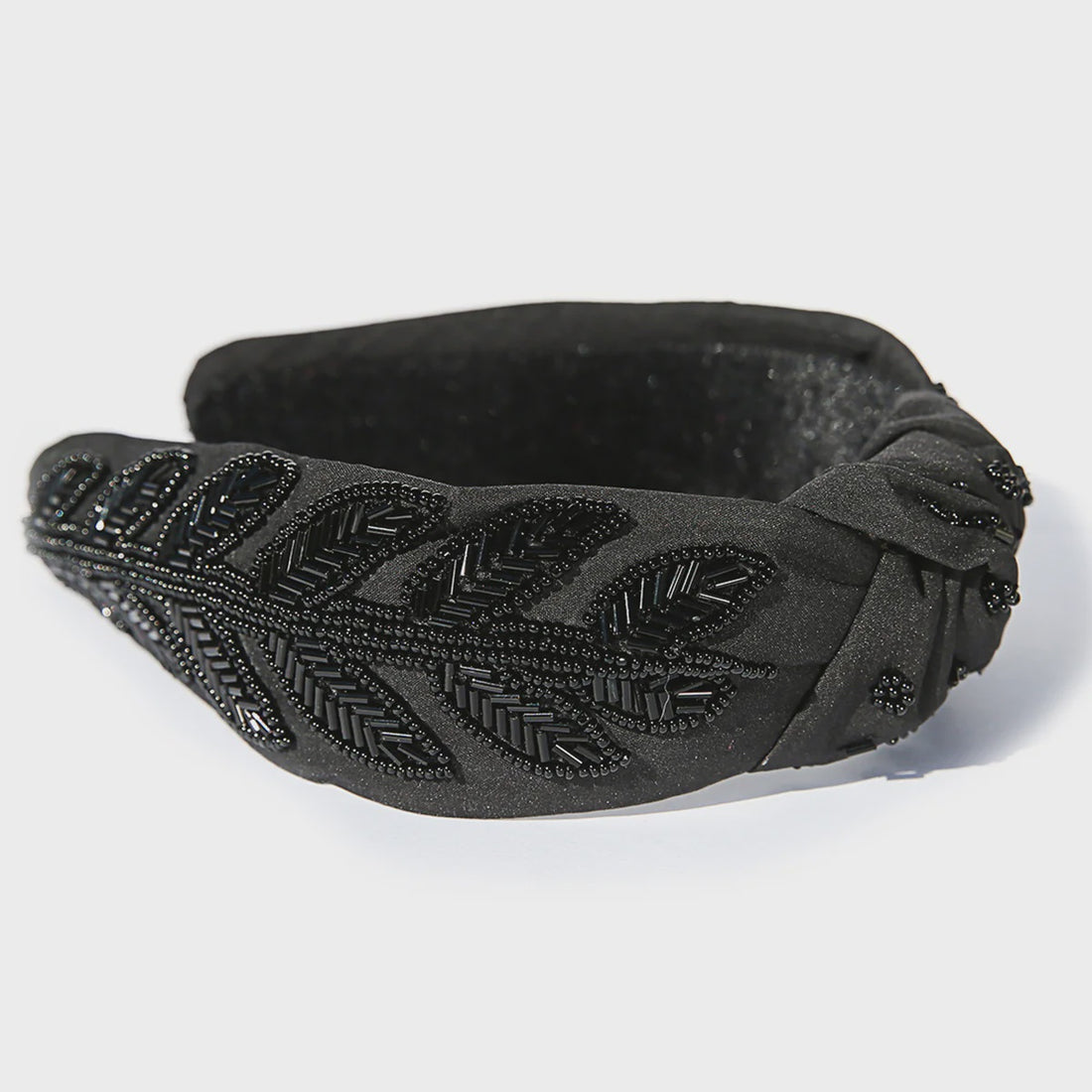 Black Leaf Goddess Headband
