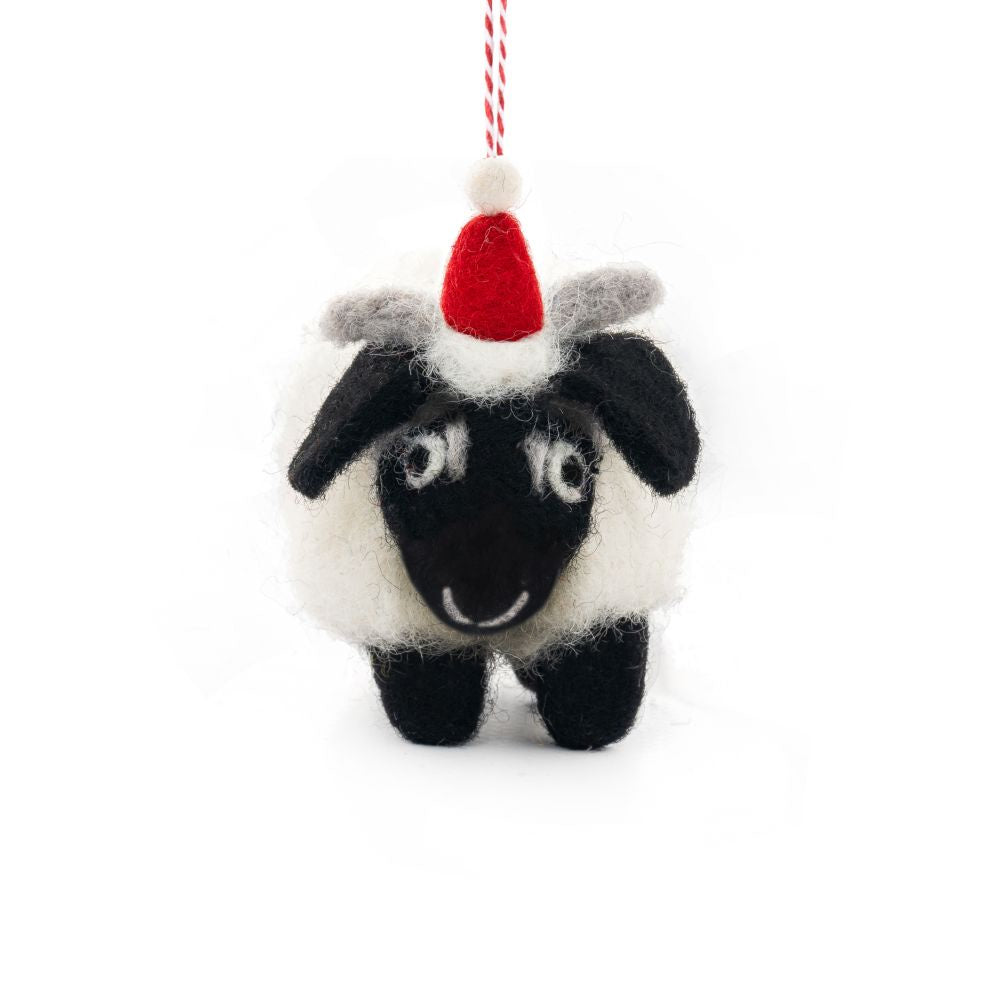 Black Sheep Felt Hanging Christmas Decoration