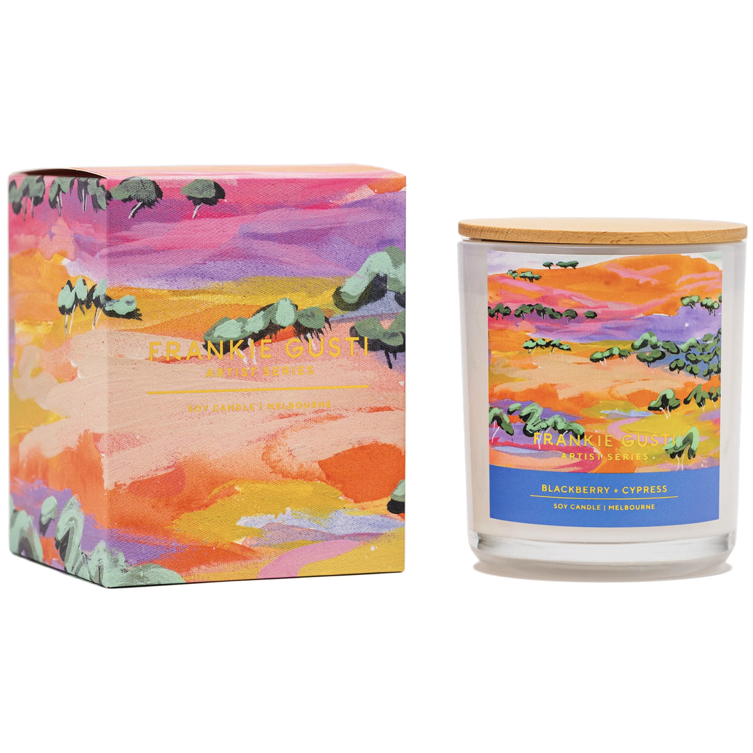 Frankie Gusti Blackberry &amp; Cypress Candle