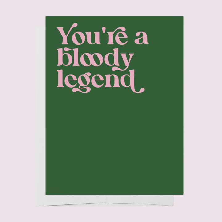 Bloody Legend Greeting Card