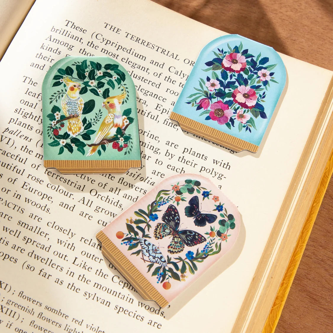Blooming Terrariums Magnetic Bookmarks - Set of 3