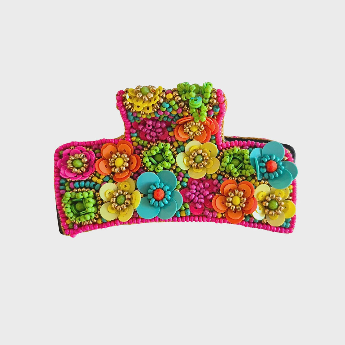Blossom Beaded Claw Clip