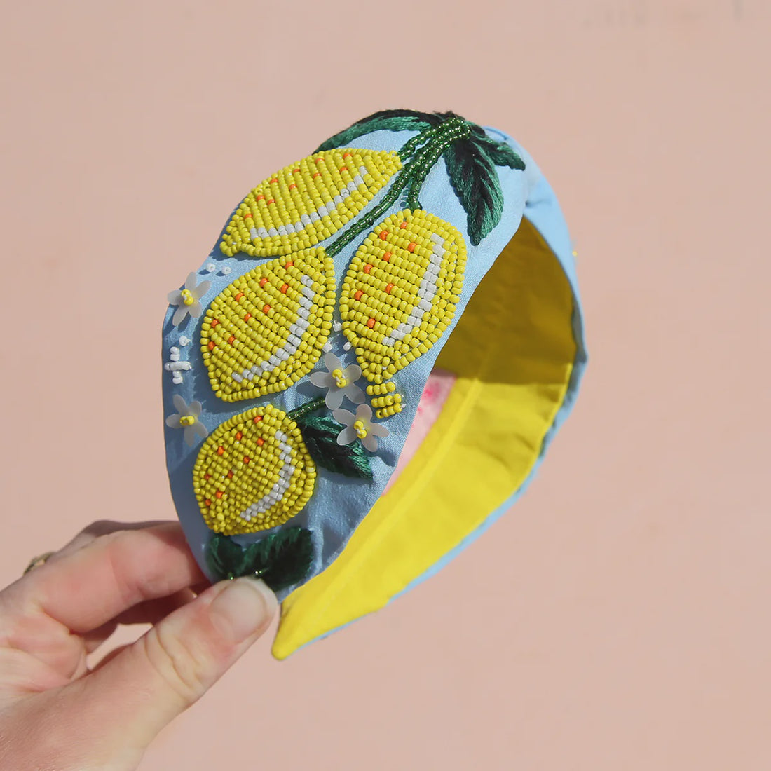 Blue Citrus Beaded Headband