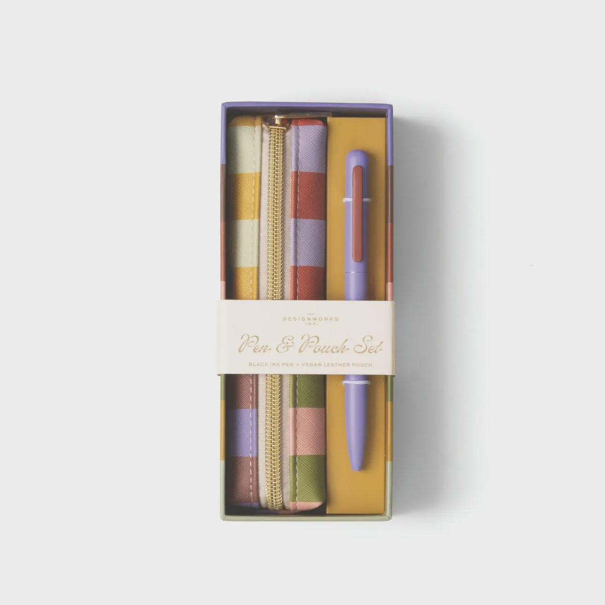 Bold Stripe Pen &amp; Pouch Set