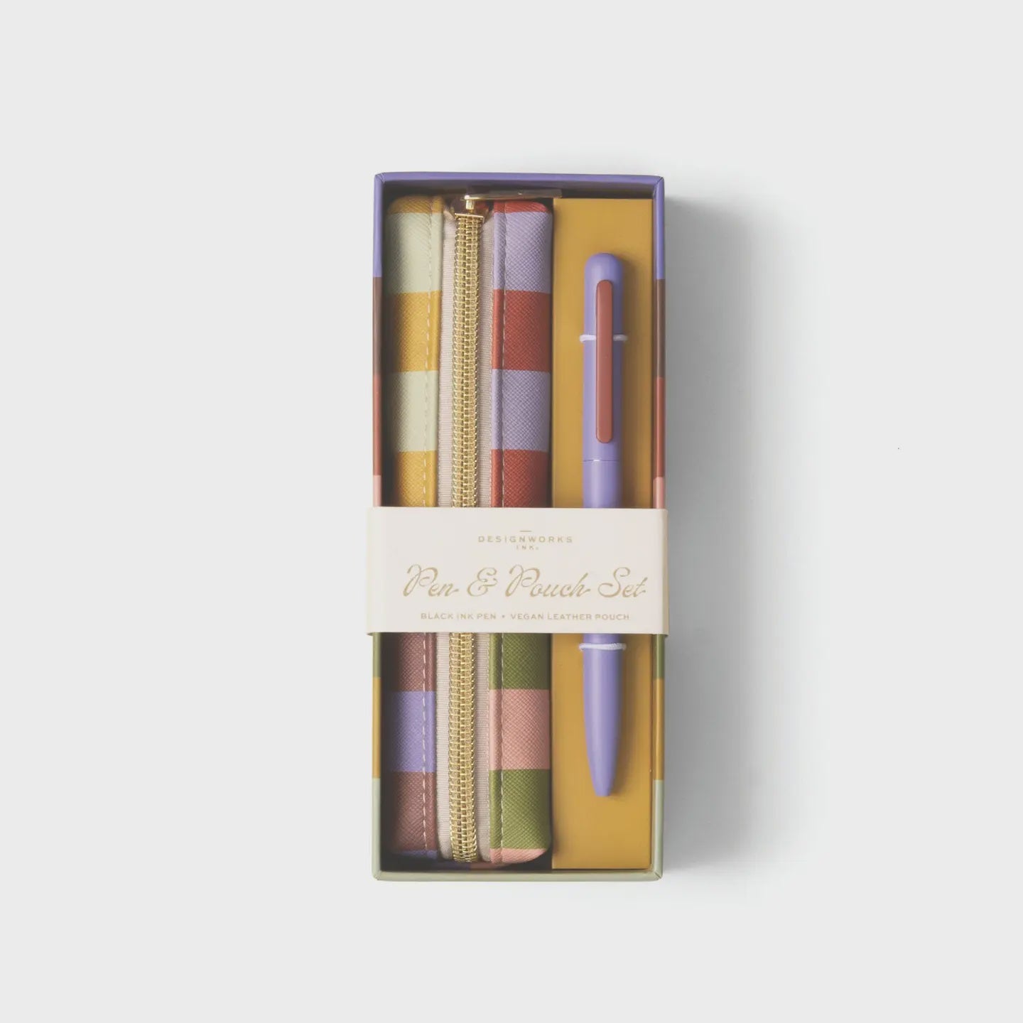 Bold Stripe Pen &amp; Pouch Set