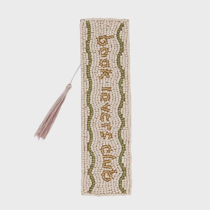 Book Lovers Club Beaded Bookmark
