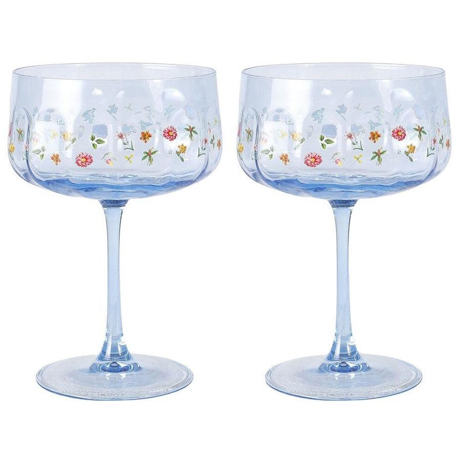 Botanicals Coupe Glasses - Set of 2