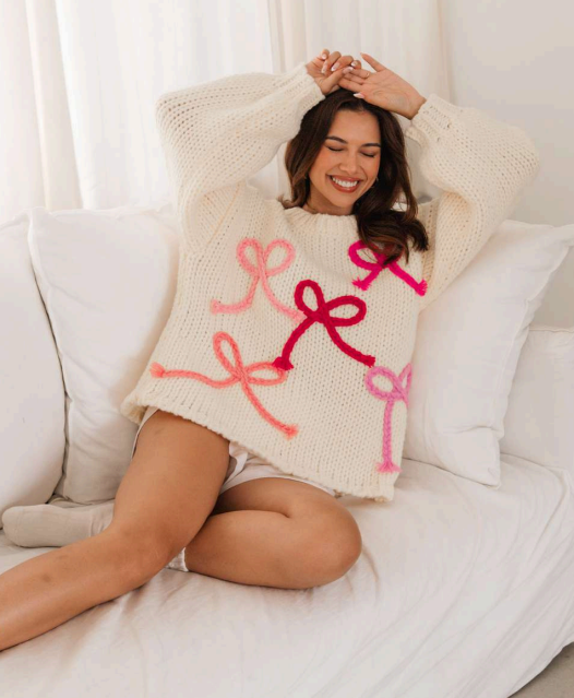 Bow Detail Knit Jumper