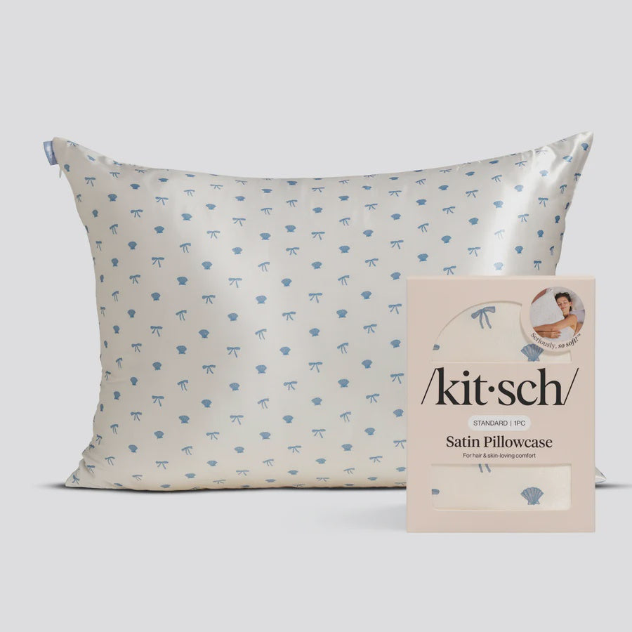 Satin Pillowcase - Coastal Blue