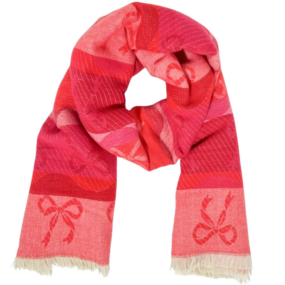 Bow Scarf Pink &amp; Red