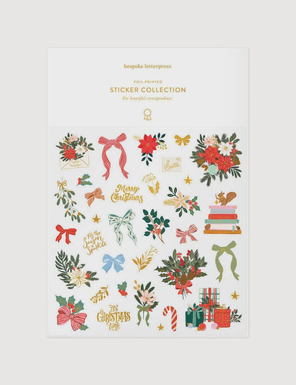 Christmas Bows &amp; Florals Sticker Sheet