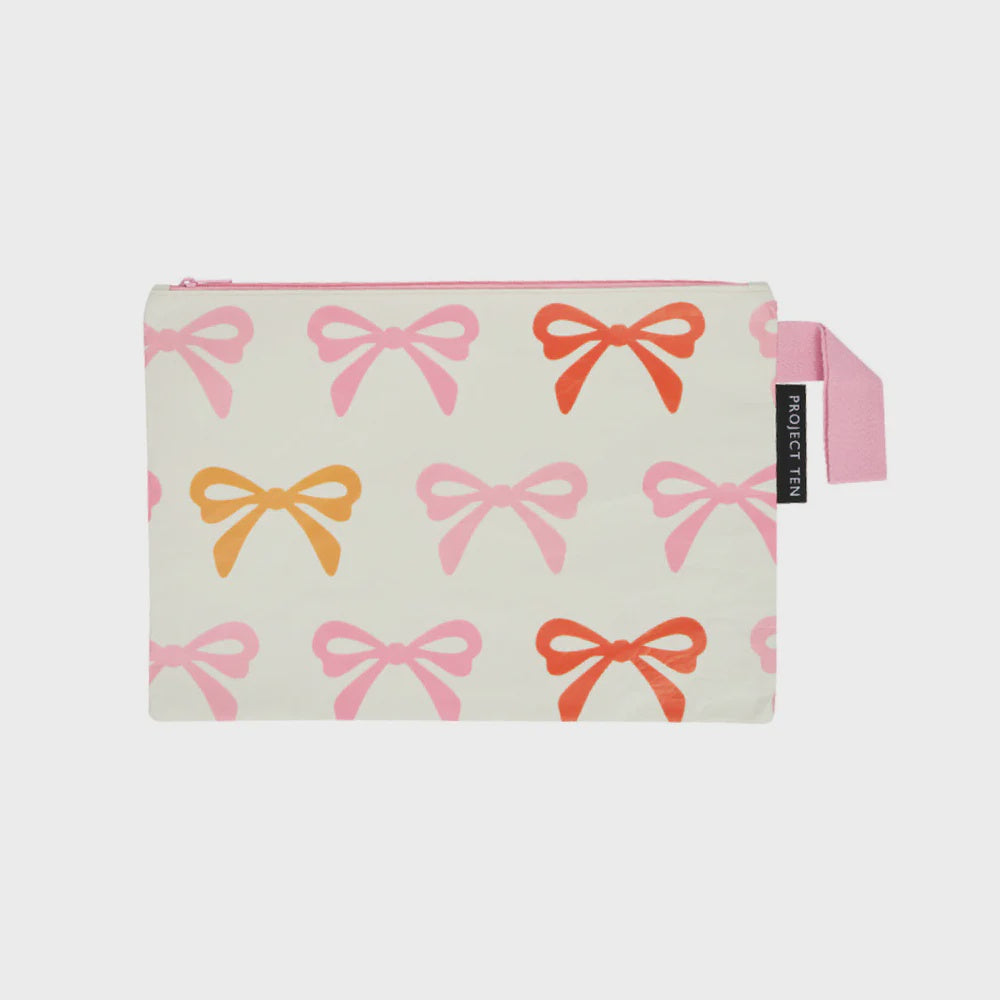 Project Ten Zip Pouch - Bows