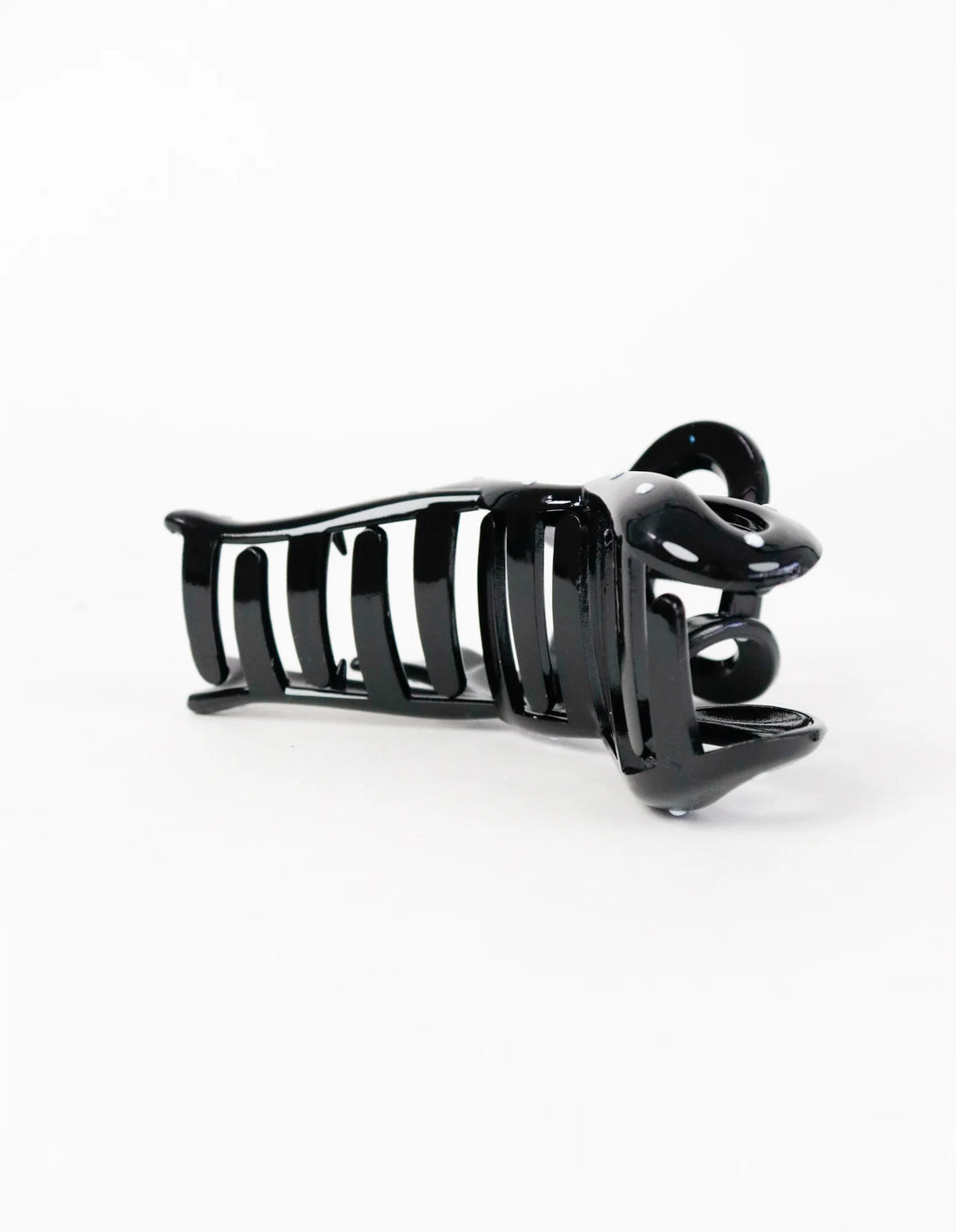 Brenda Ribbon Claw Clip - Black