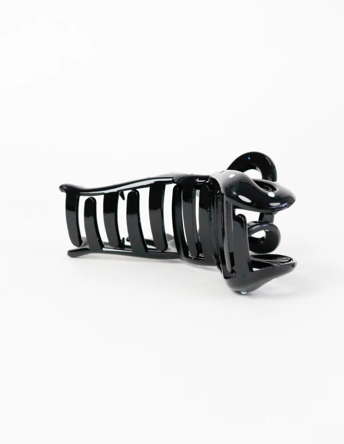 Brenda Ribbon Claw Clip - Black