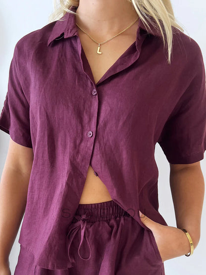 Bronte Shirt - Plum