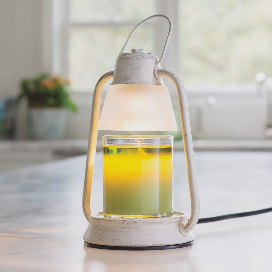 Candle Warmer - Brushed Champagne Lantern