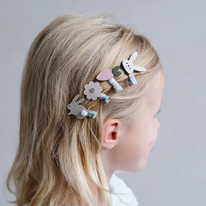 Bunny &amp; Flower Clips