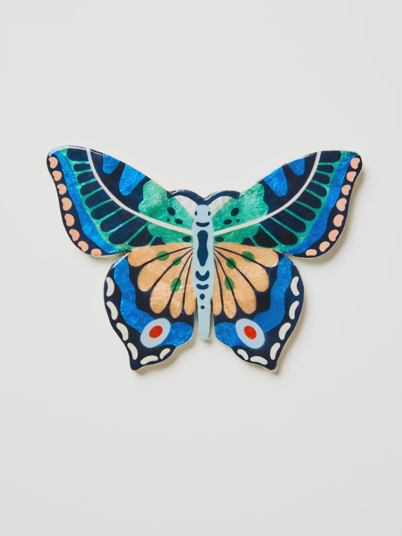 Canopy Butterfly Blue Green Wall Art