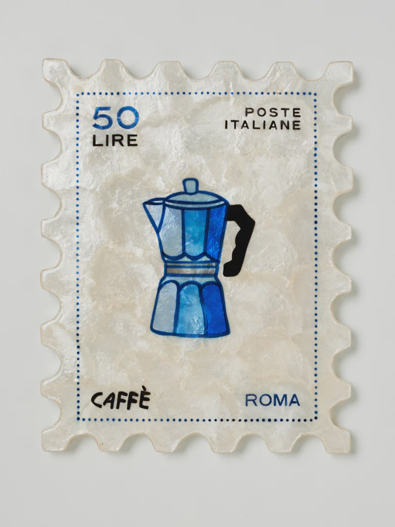 Caffe Stamp Tile Wall Art