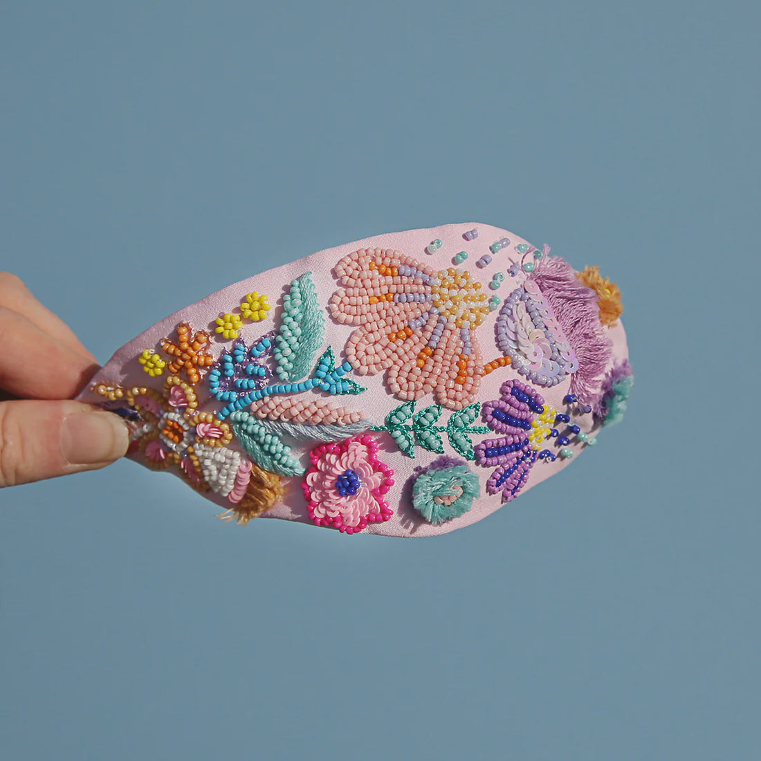 Candy Blossom Beaded Headband