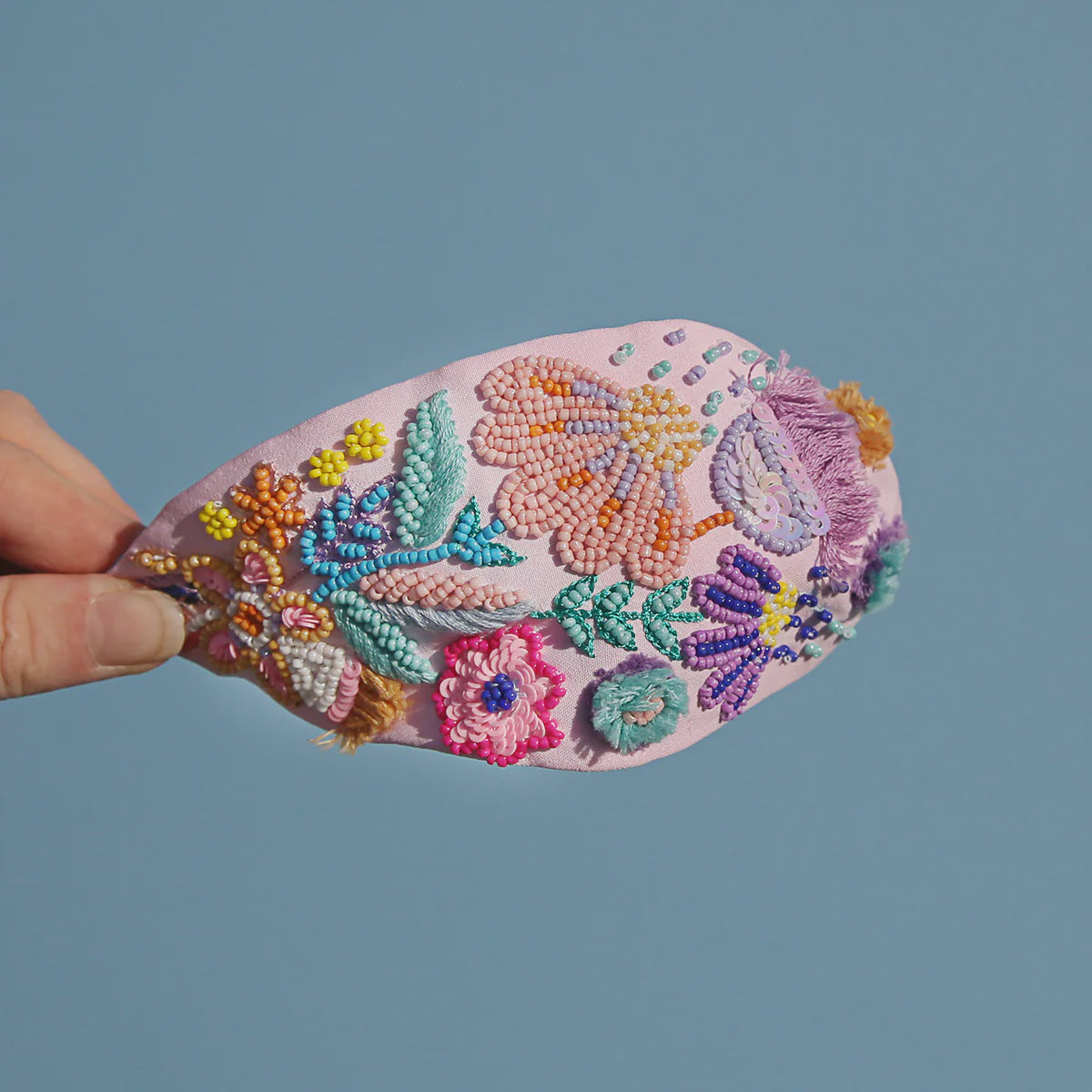 Candy Blossom Beaded Headband